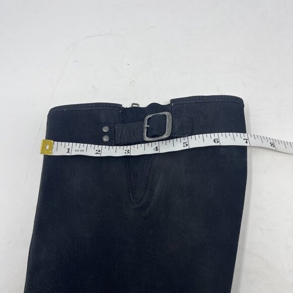 L.L. Bean Deerfield Rustic women's boots 7.5 tall leather riding black buckle - Picture 14 of 14